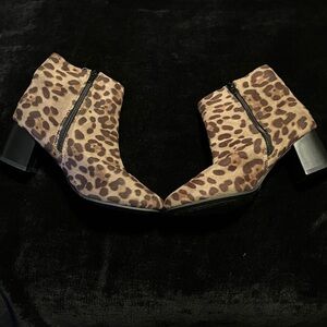 Stylish Leopard Print Ankle Booties